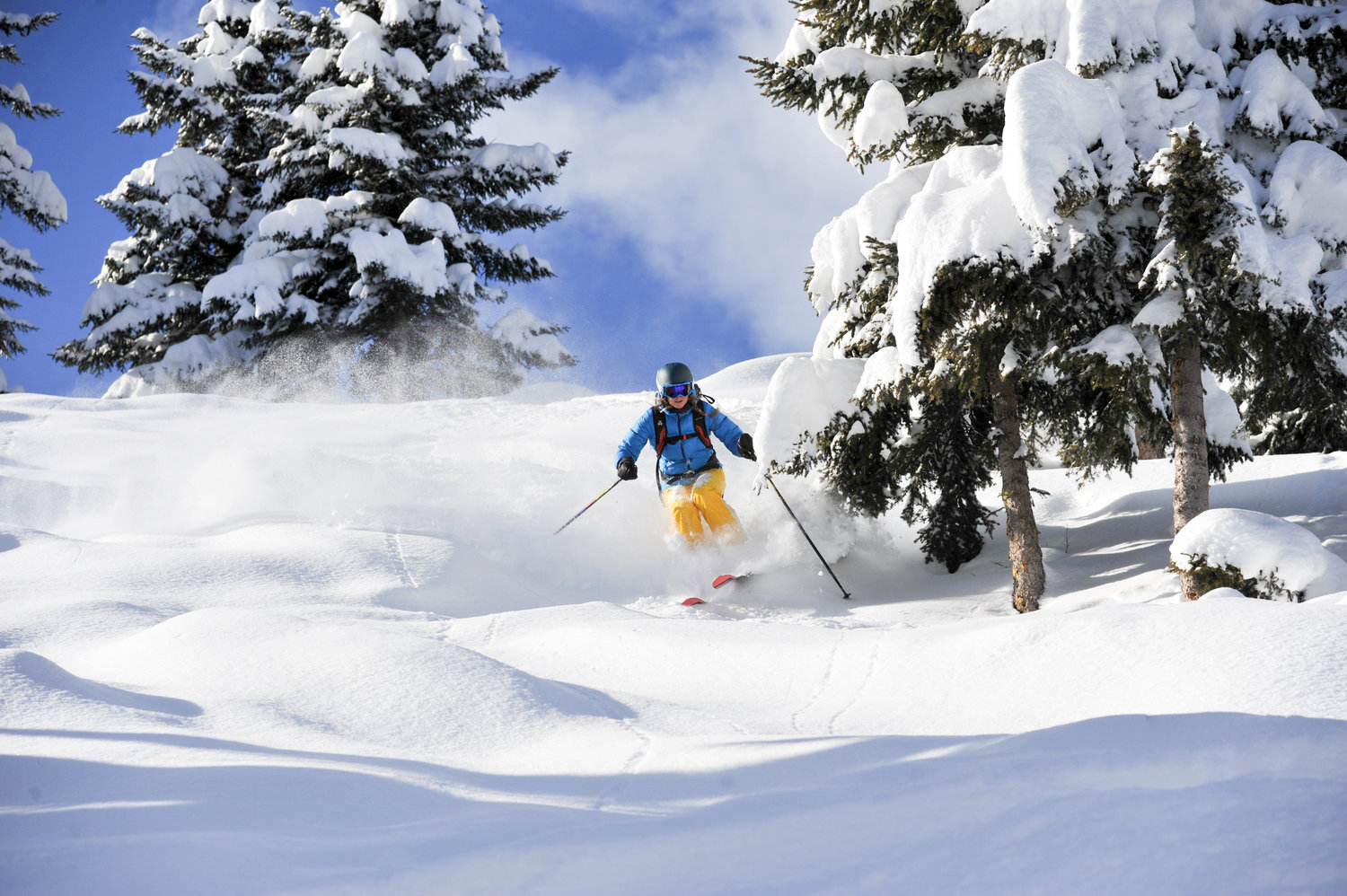 Skiing at Courchevel
