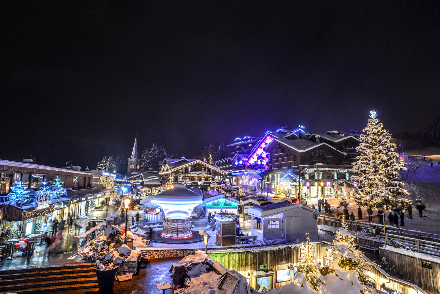 Courchevel by night